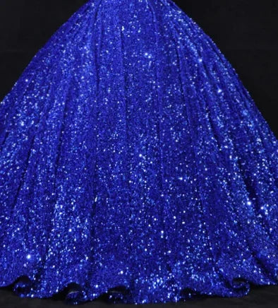 Y&M Novias Custom Plus Size Luxury Sequins Bow Off Shoulder Dark Red Quinceanera Dresses 15 Ball Gown For Party Vestido De Noiva Badiee Stylez