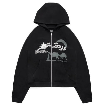 Y2K Rhinestone Cobweb Zip Up Oversized Sweatshirt 2022 Autumn Goth Hoodie Men Women Grunge Hooded Jacket Streetwear Y2K Clothing nz643
