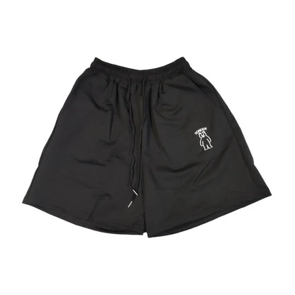 Loose Shorts Solid Pants For Women Streetwear Summer Clothes Cute Bear Printed Ropa De Mujer Elastic High Waist Casual Trousers