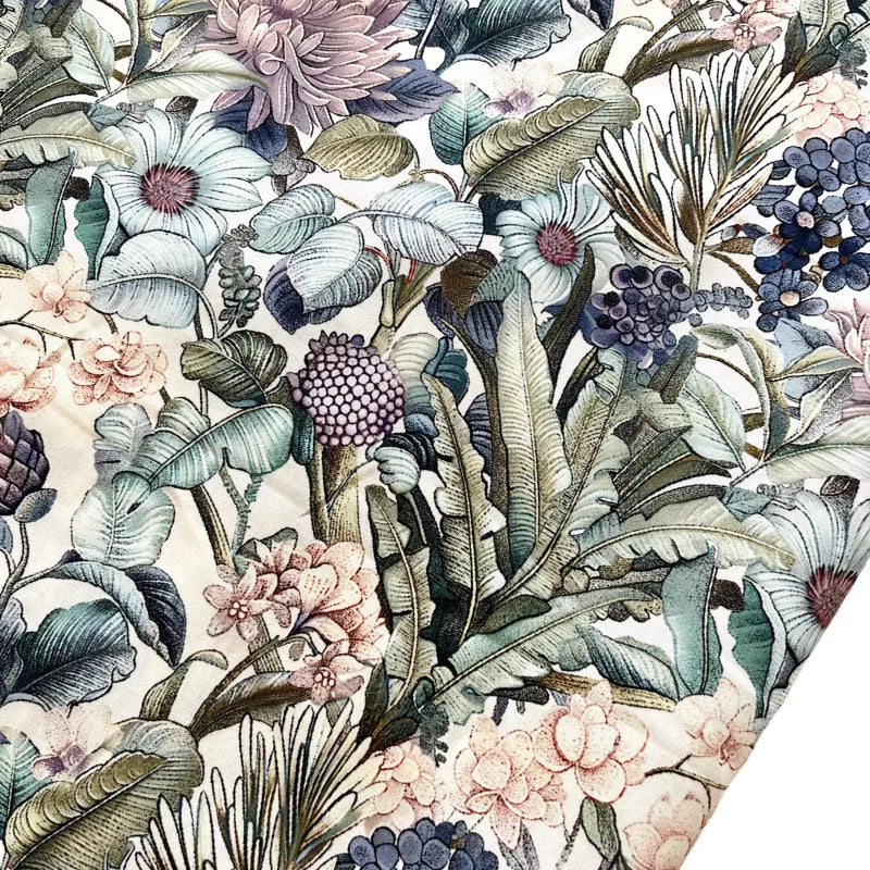 High-Quality 60S Long-Staple Cotton Fabric for Cheongsam and Dress, 140x50cm