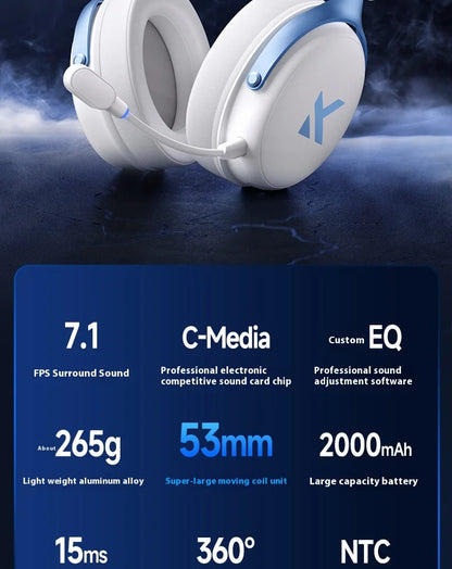 MCHOSE V9 pro Wireless Bluetooth Headset Low Delay Three Mode Microphone Noise Reduction Dynamic Sound for Office And Gaming Badiee Stylez