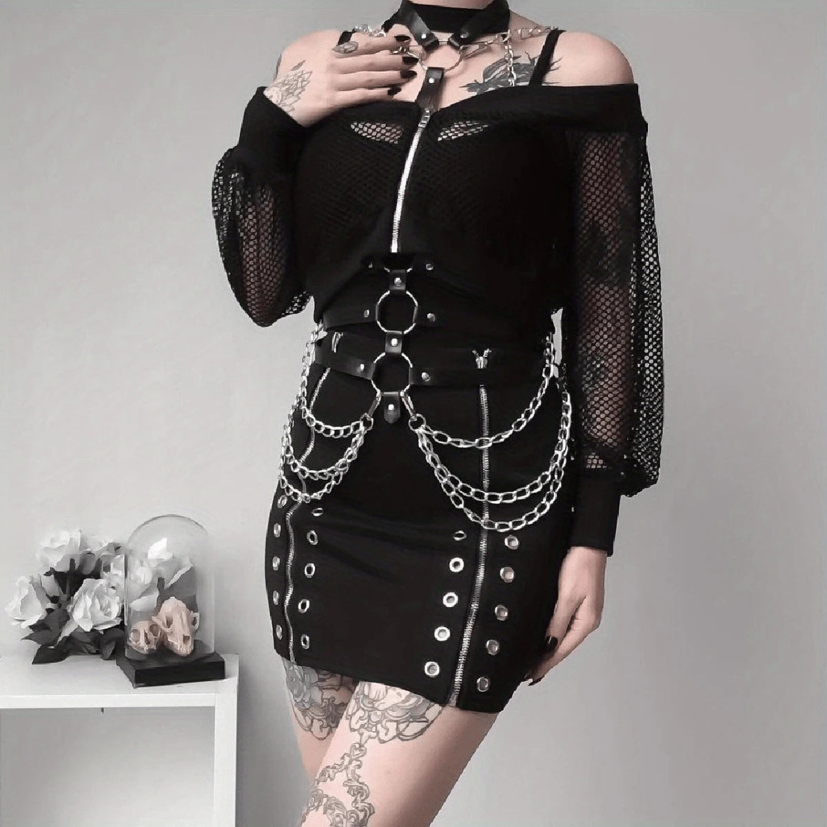 Women Sexy Body Chest Chain Jewelry  Waist Belt Belly Chains Festival Fashion Jewelry for Women Gothic Accessories Badiee Stylez