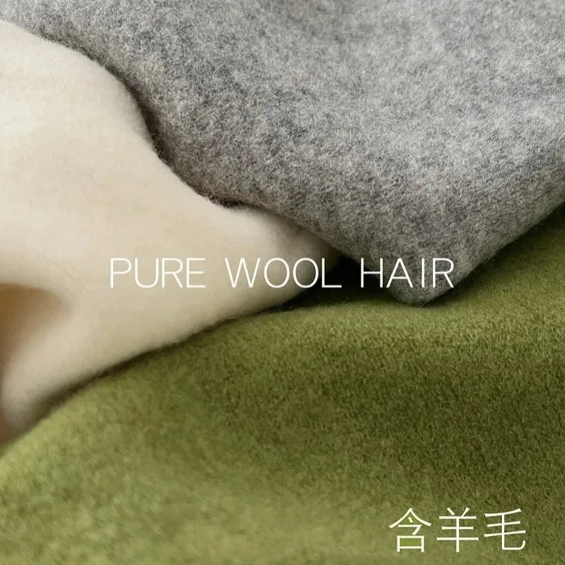 British Korean Style Niche Wool Knitted Triangular Scarf Women Headscarf Knitted Scarf Multi-functional Warm Knitted Scarf Badiee Stylez