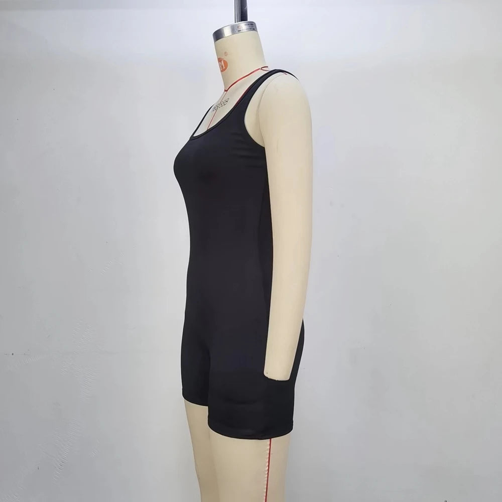 Sleeveless Vest Jumpsuit Outdoor Sports Jacket Fashion Pure Color Fitness And Leisure Women's Clothing Badiee Stylez