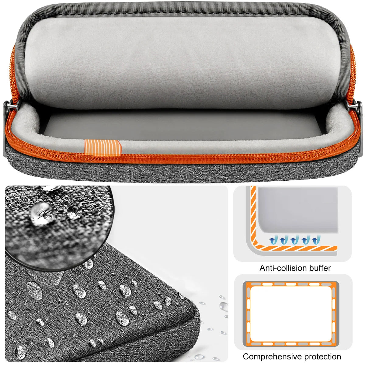 Slim Laptop Case 15-16 Inch Spill-Resistant Handbag Briefcase for Most Popular 15.6 Inch Notebooks - Sleeve Protection