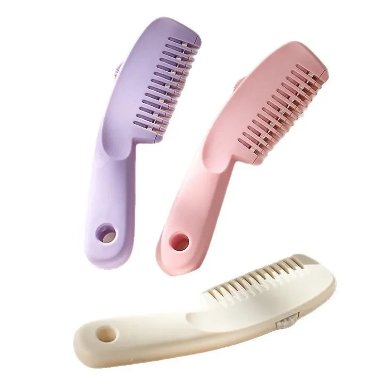 Portable Mini Hairdressing Comb Two-In-One Hair Cutting And Styling Professional Salon Comb for Black Hair And Wigs