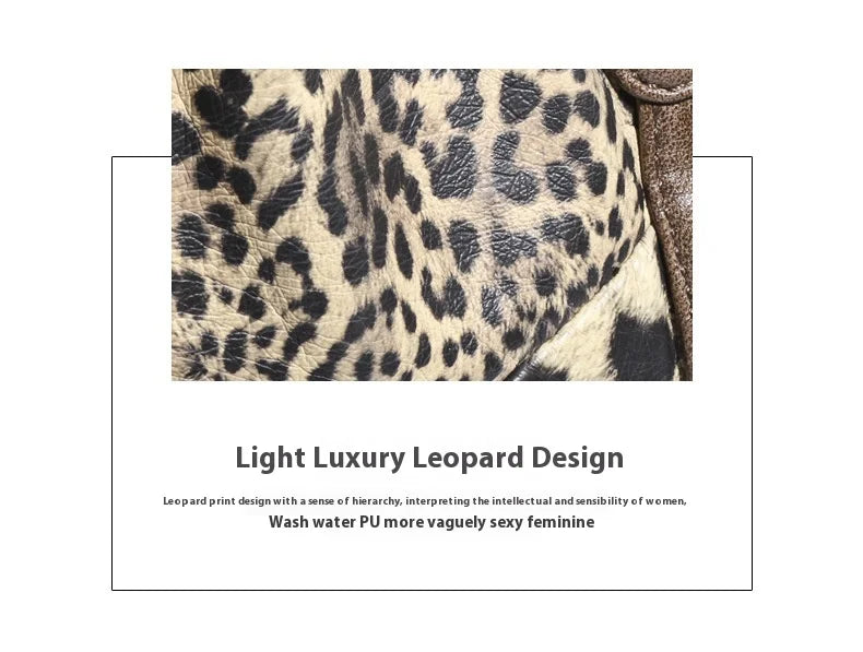 Angelkiss Women Handbags Leopard Bag Top-handle Handbag Fashion Satchel Dumpling Pack Shoulder Bag Tote Bag Hobos Large Purse