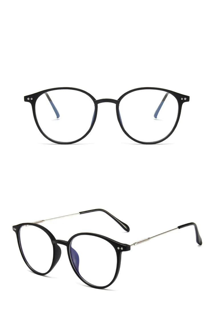 Men And Women Round Anti Blue Glasses Computer Frame Optical Lenses New Arrival 2023 Badiee Stylez