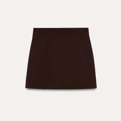 Elegant Lapel Blazer Mini Skirts Sets Women Casual Burgundy Jackets Suit With Hip Package Skirt Female 2025 Spring Chic Outfits black 1