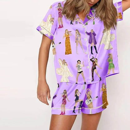 2025 Taylor Pajamas Set Shirt And Pant Matching Sleepwear Women's Pajamas Trouser Sets Comfortable Homewear Gifts for Fans