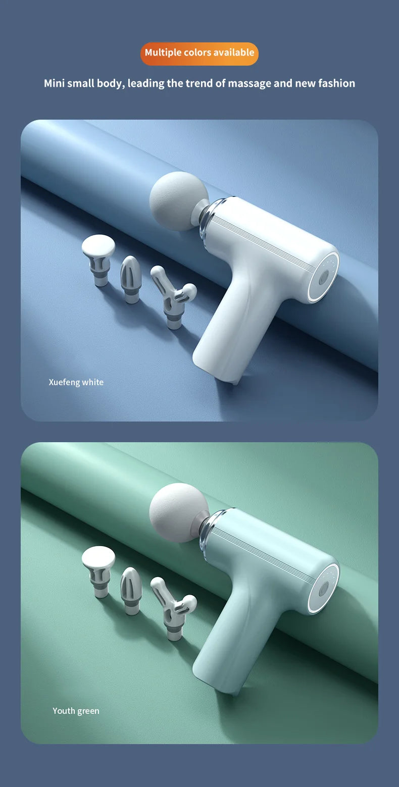 Vibration Massage Gun Rechargeable Wireless Muscle Relaxation Massager Mini Professional Fitness Portable Electric Fascia Gun