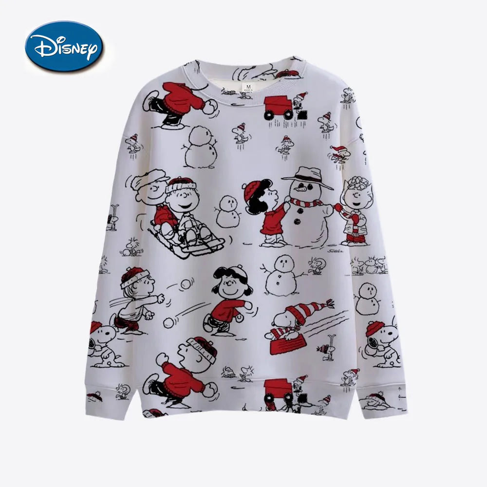 Mickey Mouse Print Women Hoodies Sweatshirts Streetwear Cute Oversized Hoodies Pullover Cropped Hoodies Females Y2k
