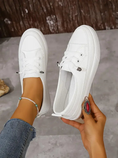 Spring and Summer Fashion New Mesh Breathable Round Toe Shallow Mouth Casual and Comfortable Flat Walking Shoes Sneakers