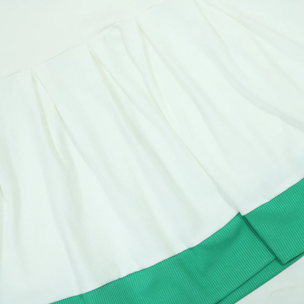 CM.YAYA Women's Set Sleeveless V-neck Vest + Pleated Skirts 2025 Summer Cute Street Beach Two 2 Piece Sets Outfits Tracksuit