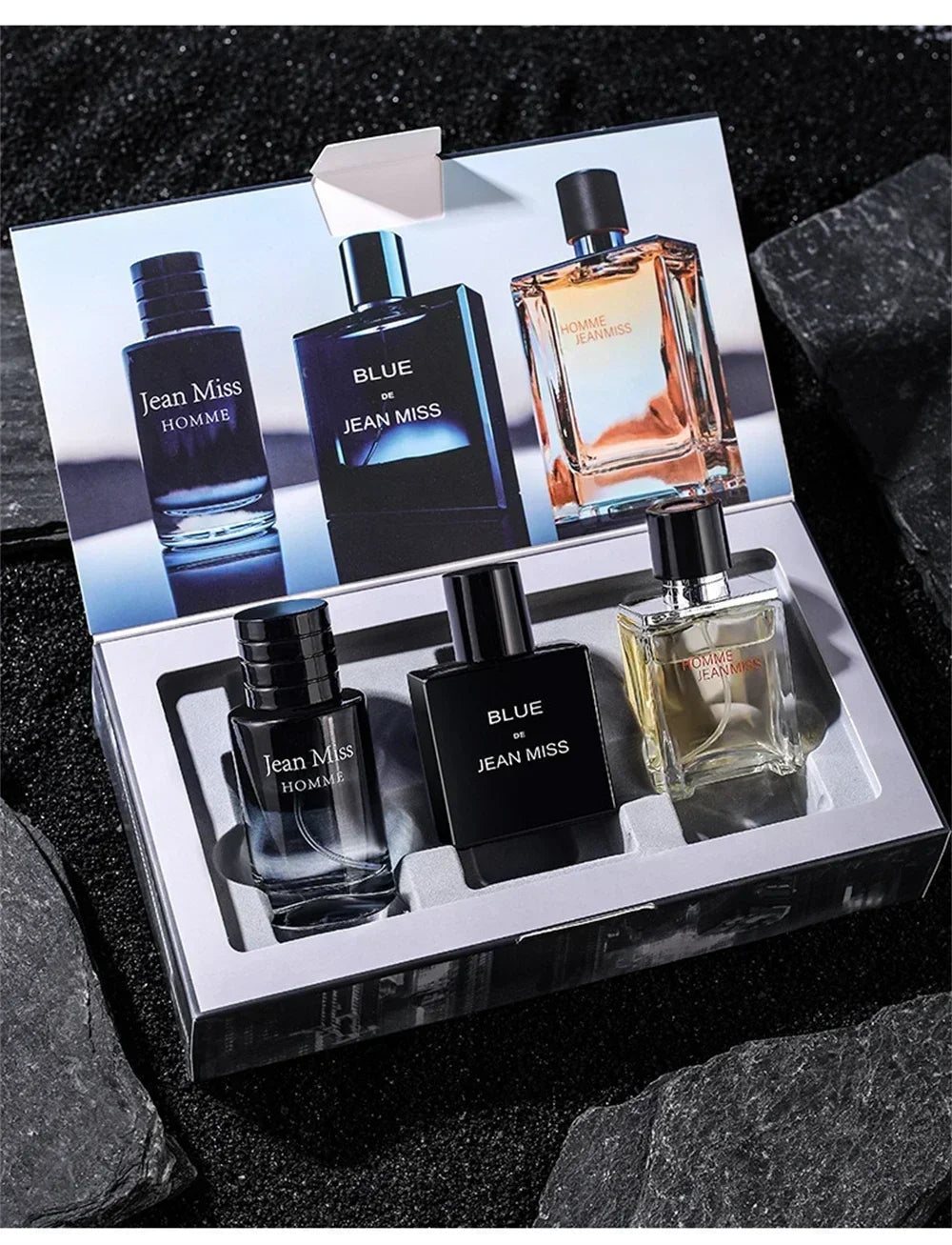 High Quality Men Perfume Hombre Gift Box 3pcs Set 90ml Colognes Scent Fascination Man Perfumes Masculinos Lasting Parfum Heren Badiee Stylez