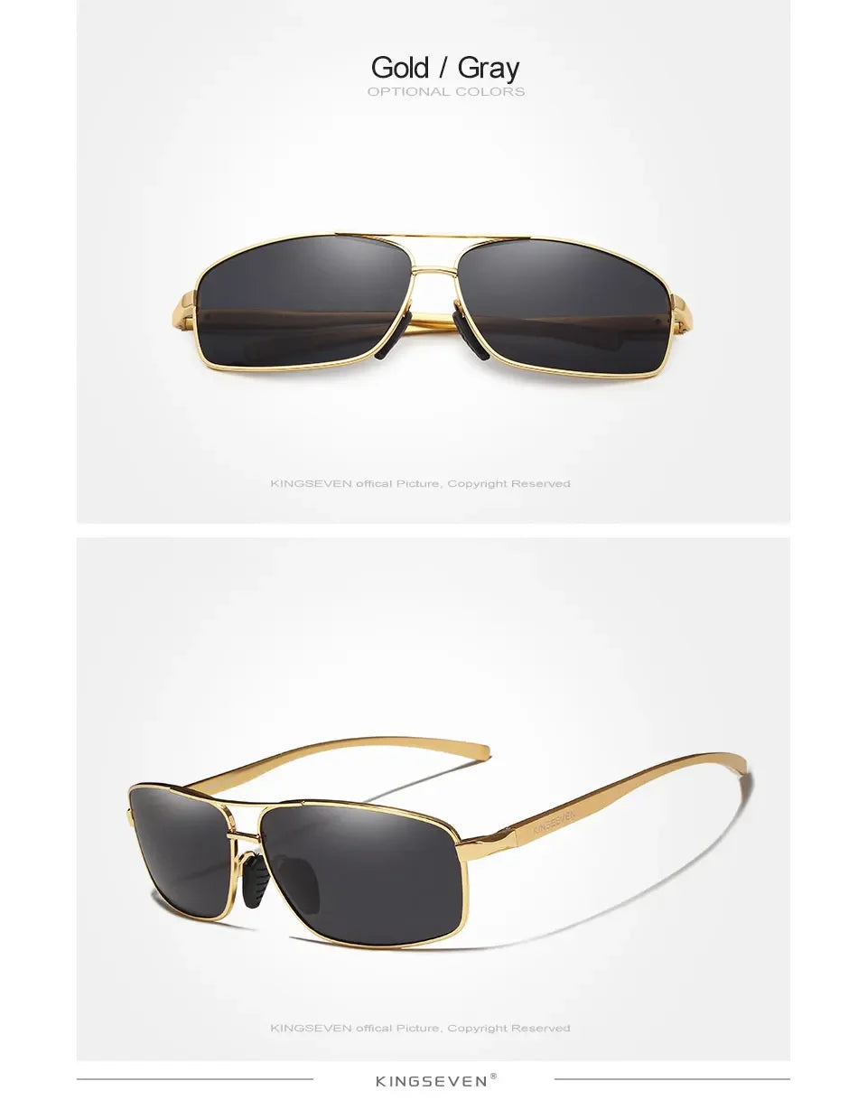 KINGSEVEN Fashion Designer Aluminum Polarized Sunglasses Sun Glasses Vintage UV400 For Men/Women Eye Protection Eyewear