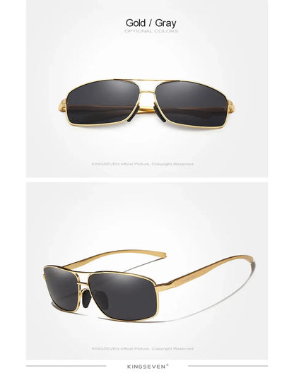 KINGSEVEN Fashion Designer Aluminum Polarized Sunglasses Sun Glasses Vintage UV400 For Men/Women Eye Protection Eyewear
