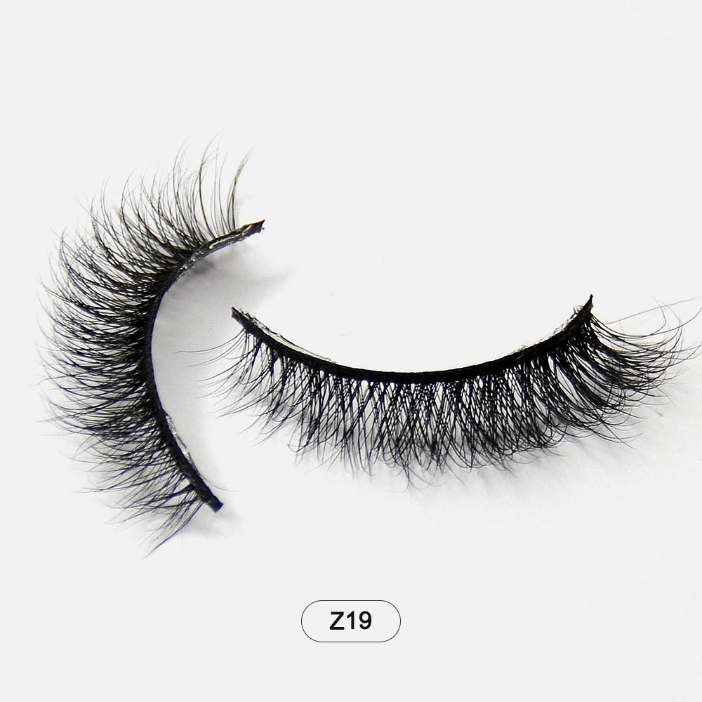 Dropshiping Makeup Mink Lashes Fluffy Soft Full Fake Eyelashes Natural False Eyelashes Wispy Lash Extension Z19 CHINA