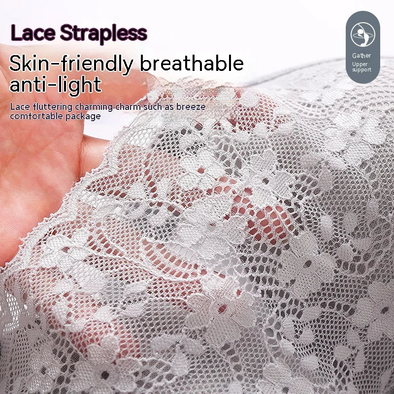 Women Large Size Bustier Underwear Women Thin Non-steel Ring Brassiere Mum Gathering Top Support Bra Mother Comfortable Brassier