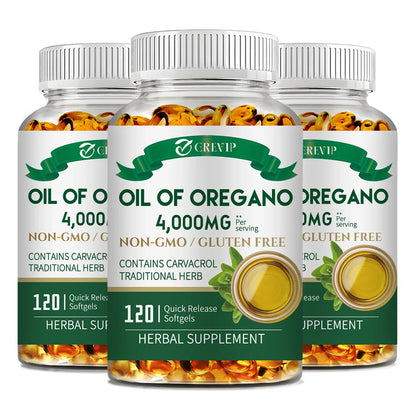 Oil of Oregano Capsules - Promotes Digestion and Intestinal Health, Antioxidant, Enhances Immunity