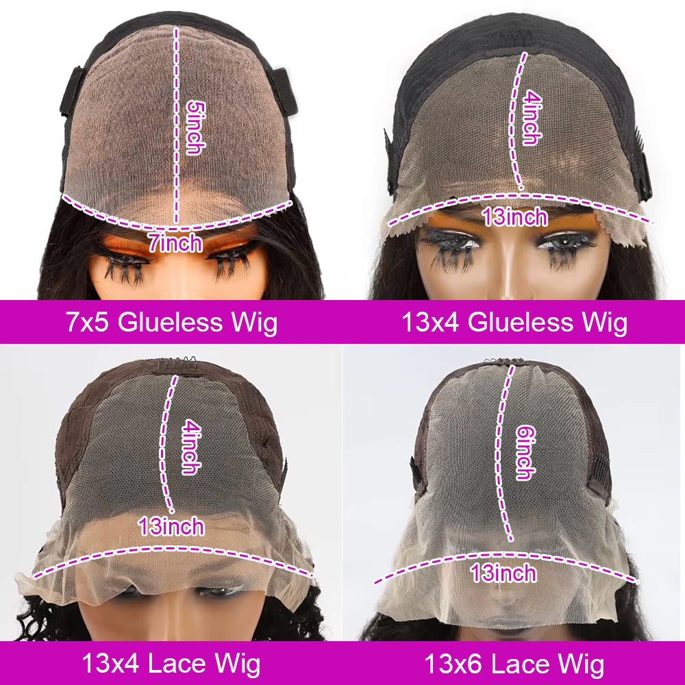 Short Bob Deep Wave Lace Frontal Wig PrePlucked 13x4 13x6 Lace Front Wig Peruvian Curly Human Hair Bob Wigs For Women and Girls Badiee Stylez