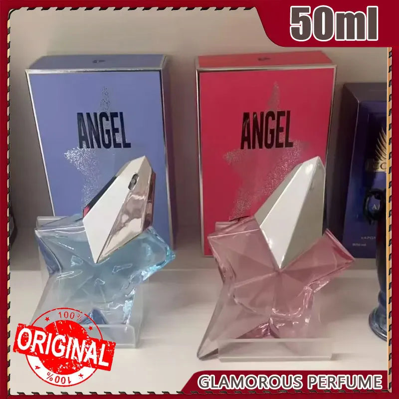 50ML Angel Eau De Parfum Refillable Spray Standing Star New Pheromone Elegant Charm Fresh Natural Vitality Perfume Spray - Badiee Stylez