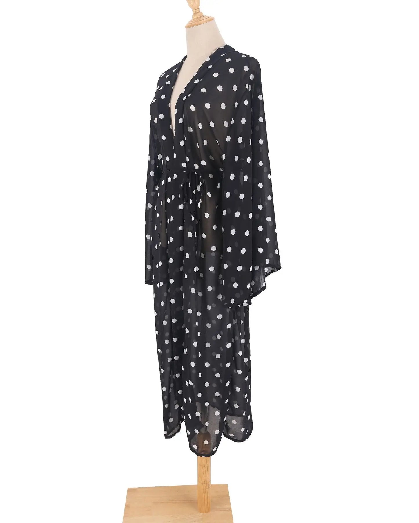 Plus Size Women Chiffon Beach Bikini Cover Up Kimono Cardigan Bathing Suit