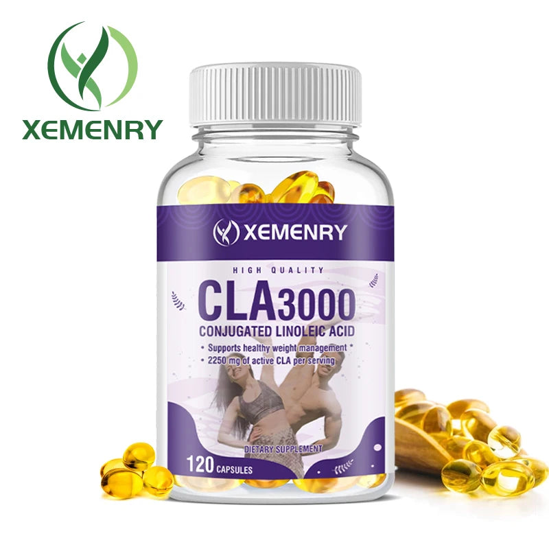 CLA 3000mg - Boost Energy, Improve Muscle Mass, and Boost Metabolism - Non GMO