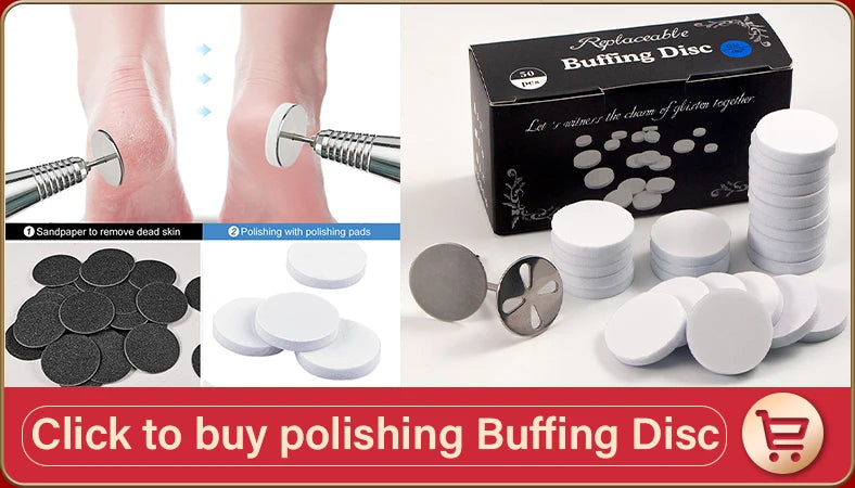 Disc For Pedicure Cuticle Callus Remove Tool For Electric Foot File Callus Hard Dead Skin Pedicure Tools Replaceable Sandpaper