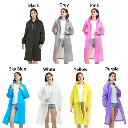 EVA Rain Coat New Full Body Thickening Adult Raincoat Waterproof Convenient Reusable Poncho Outdoor