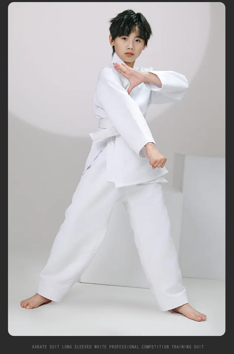 New Breathable karate uniform for kids and adults lightweight pants and jackets martial arts uniform with free belt for students Badiee Stylez