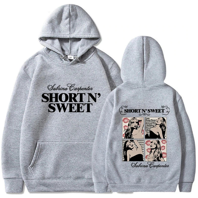 Sabrina Carpenter Short N' Sweet Hoodie Men Streetwear Aesthetic Casual Hoodies Unisex Autumn Winter Harajuku Hooded Sweatshirts 53984-Hoodie-1