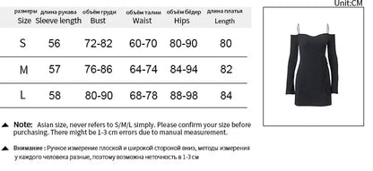 Sexy Black Dresses Autumn New Women Mini Dresses Streetwear Fashion Folds Long Sleeves V-Neck Dress Casual Slim Elegant Clothing