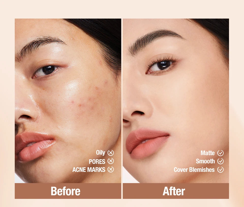 O.TWO.O Liquid Foundation Cream for Face 30ml High Coverage Makeup Base SPF30 Waterproof Concealer Makeup Foundation