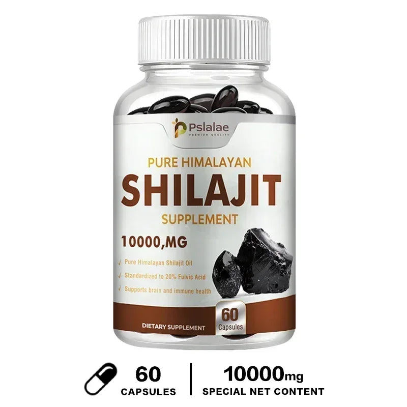 Shilajit Capsules - for Energy, Enhance Men Performance, Muscle Strength, EnduranceSupplement 60 Capsules