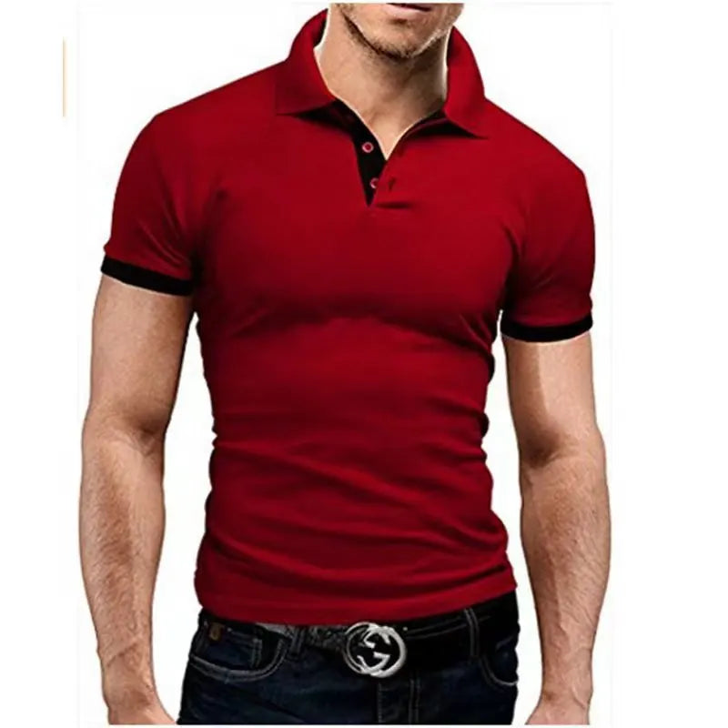 Men’s High-Quality White Golf Polo Shirt - Casual Short Sleeve Summer Style