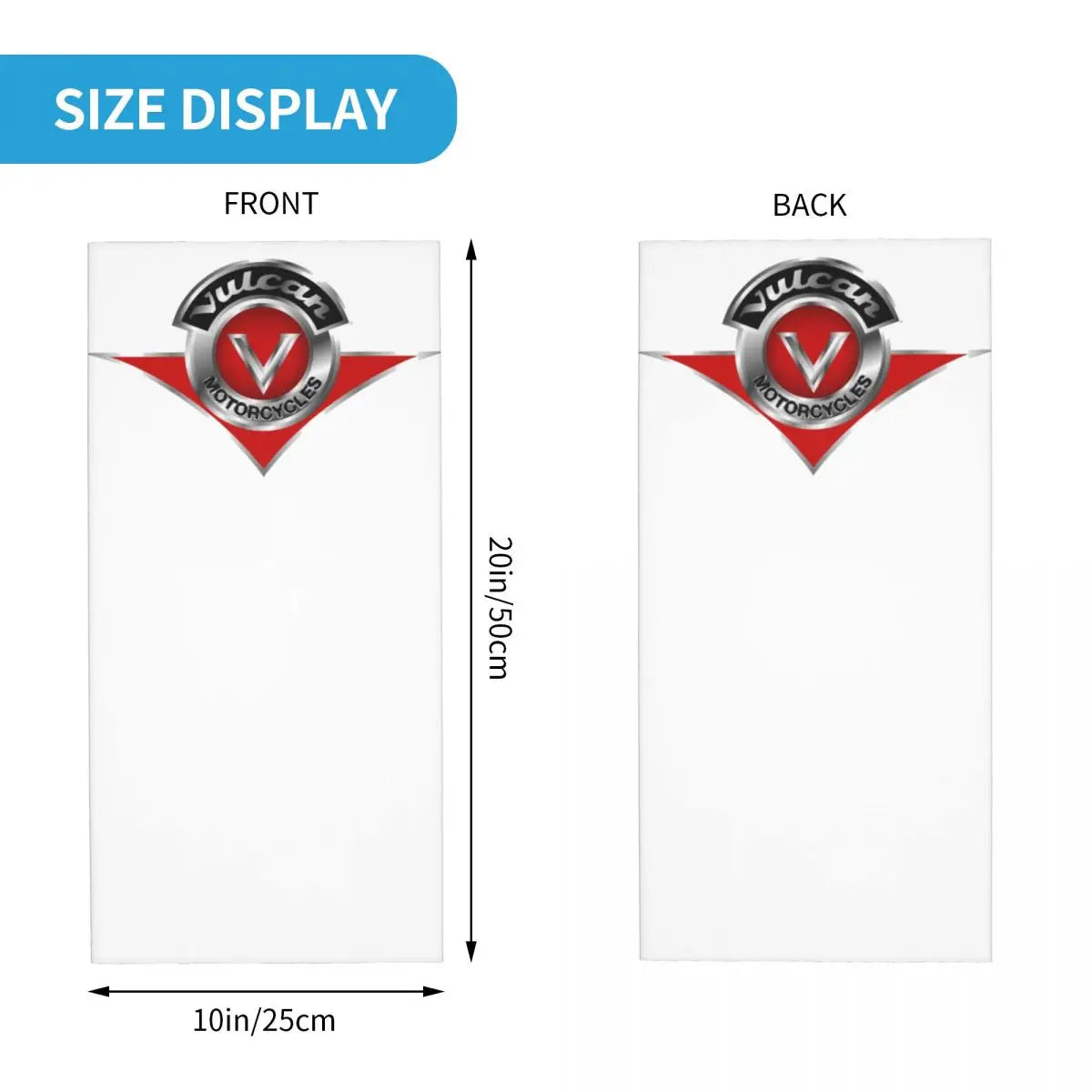 Vulcan Motorcycle Modren Bandana Neck Cover Printed Wrap Scarf Multi-use Headwear Outdoor Sports Unisex Adult Washable