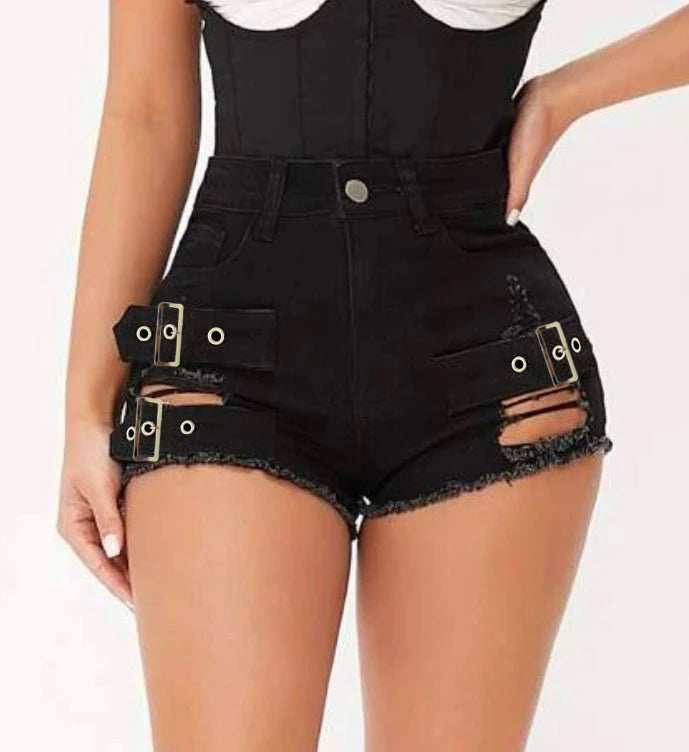 9047# new sexy low waist hole summer open hip hot pants super shorts Beachwear casual pants women jeans shorts