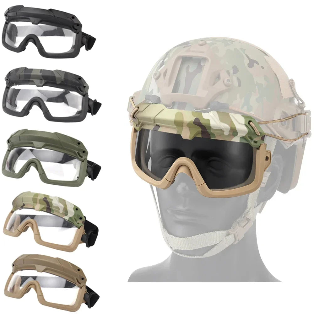 Sports Sunglasses for Men Women 2 Modes Airsoft Goggles Riding Eye Protection for Hiking Paintball Hunting Gear