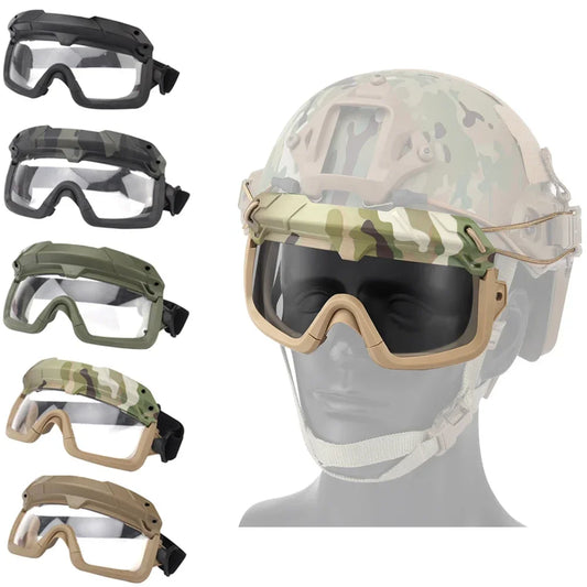 Sports Sunglasses for Men Women 2 Modes Airsoft Goggles Riding Eye Protection for Hiking Paintball Hunting Gear