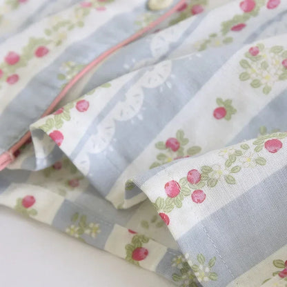 2025 Japanese New Women's Pajama Set 100% Cotton Gauze Long Sleeve Long Pants Two Piece Set Fresh and Sweet Thin Home Clothing