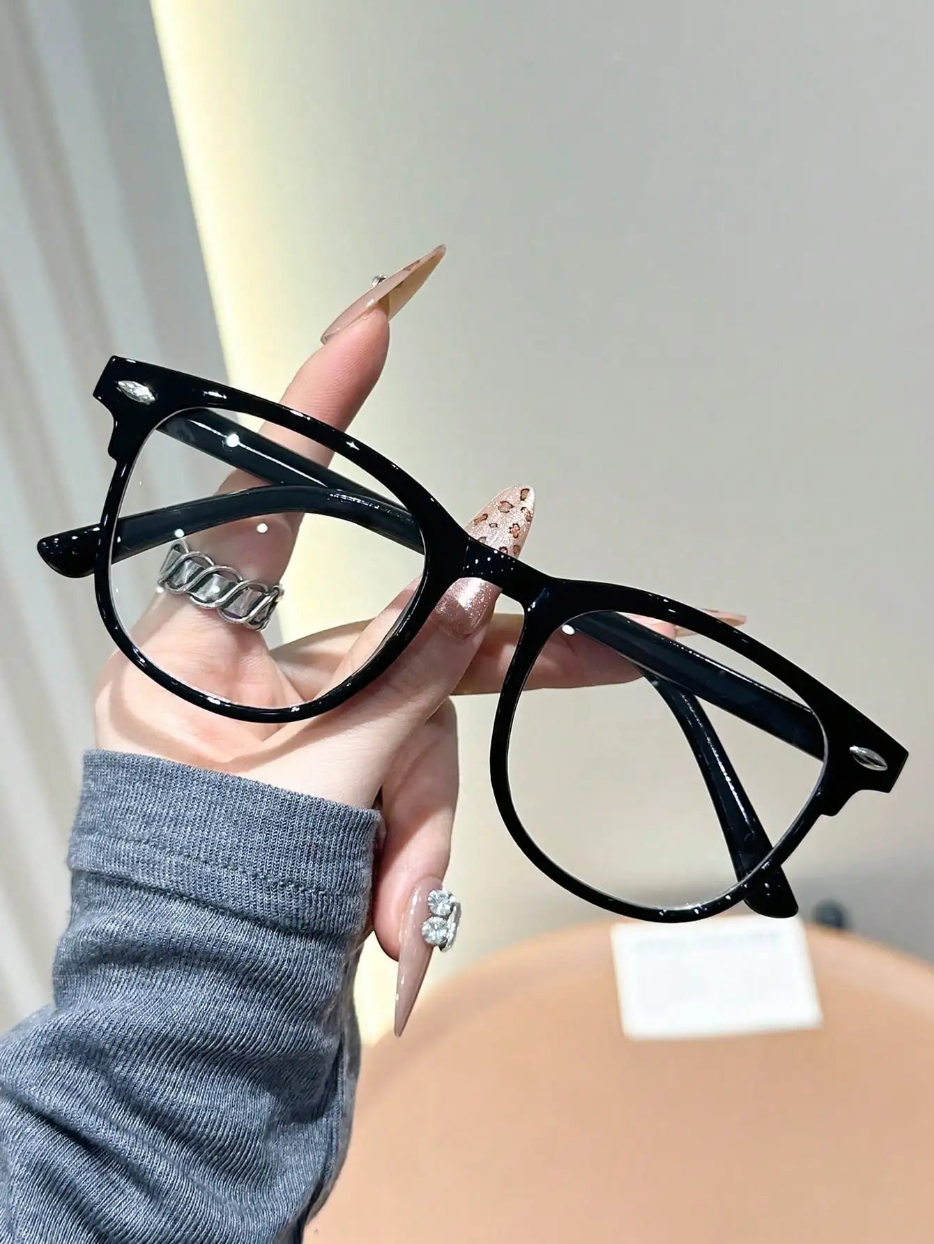 1PC/2PCS Fashion Pentos Plastic Frame Anti-Blue Light Clear Glasses For Daily Office Reading Life Eye Protection Accessories. Badiee Stylez