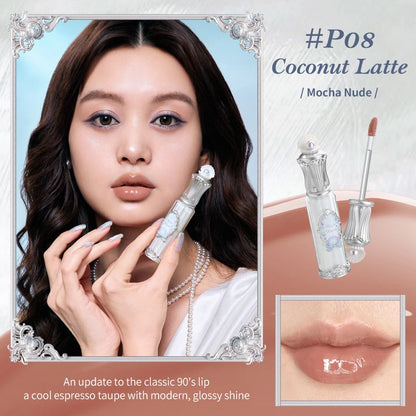 Flower Knows Shell's Jewel Collection Nourishing Lip Glaze P08 Coconut Latte