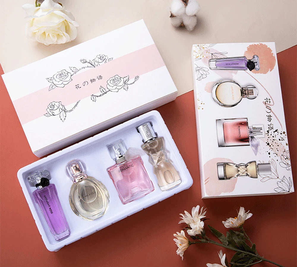Brand 105ml Perfume Women Gift Box Four Piece Set духи Lasting Fragrance Body Spray Plant Floral Scent Pheromone Eau De Parfum Badiee Stylez