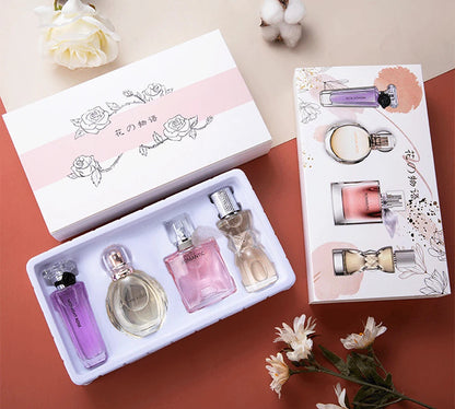 Brand 105ml Perfume Women Gift Box Four Piece Set духи Lasting Fragrance Body Spray Plant Floral Scent Pheromone Eau De Parfum Badiee Stylez