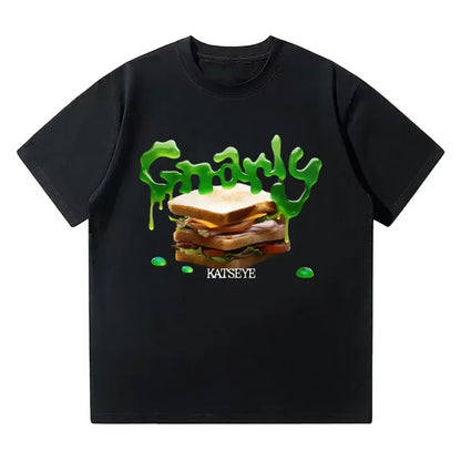 KATSEYE Gnarly T-shirts Fashion Creative Design Men Women Tees Korean Style Kpop Casual Short Sleeve Crewneck Y2K T Shirt