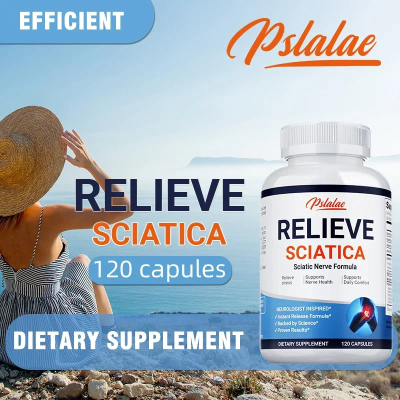 Relieve Sciatica - Relieve Pain, Improve Flexibility, Support Nerve and Joint Health, Relax Muscles