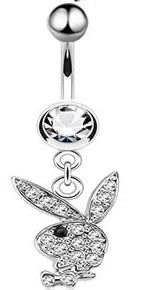 Belly Button Rings for Women Bunny Navel rings Gold color Rabbit Belly Rings Gem stone Belly Piercing Jewelry Body Jewelry 2