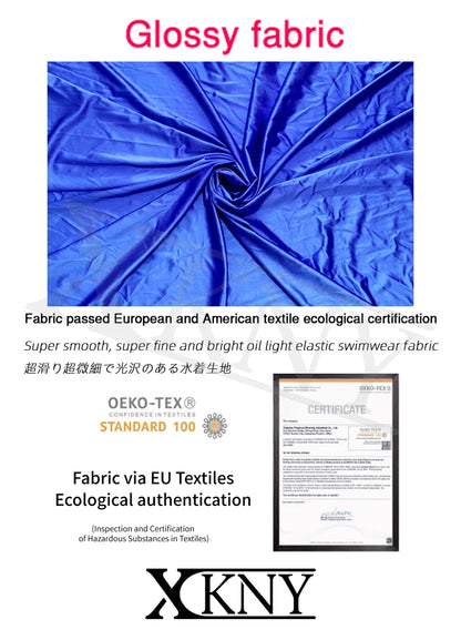 XCKNY Glossiness Series dress high neck long sleeve skirt silk longuette elastic silk tight skirt sports skirt sexy tight dress