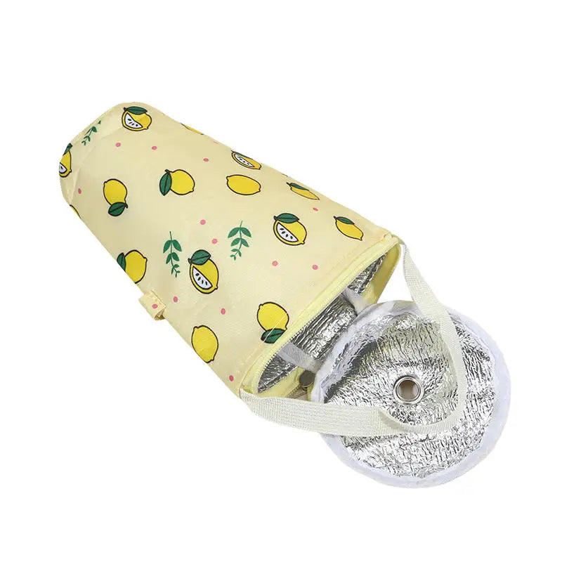 Portable Milk Tea Tote Bag Heat Preservation Bag Carrying Insulated Cup Cover Umbrella Bag Handbag Camping Drinkware Accessories